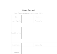 영문 청구서(Cash Request) 영문 청구서(Cash Request)